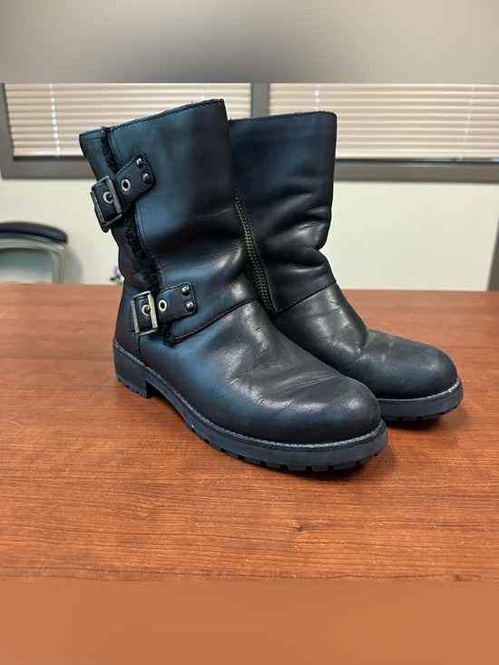 UGG Shoes - UGG Niels Moto boots black leather womens 6.5 boho grunge
